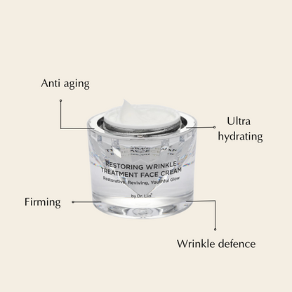 Restoring Wrinkle Treatment Face Cream – Vegan, Hypoallergenic, Gluten-Free Anti-Aging Formula
