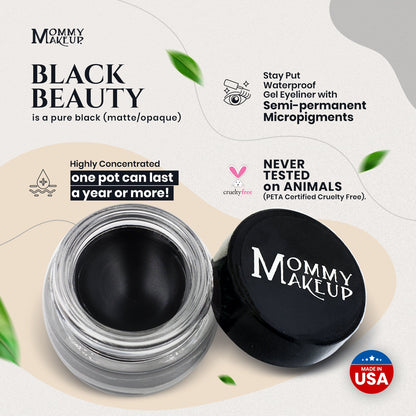 Black Beauty Stay Put Waterproof Gel Eyeliner w/ Micropigments